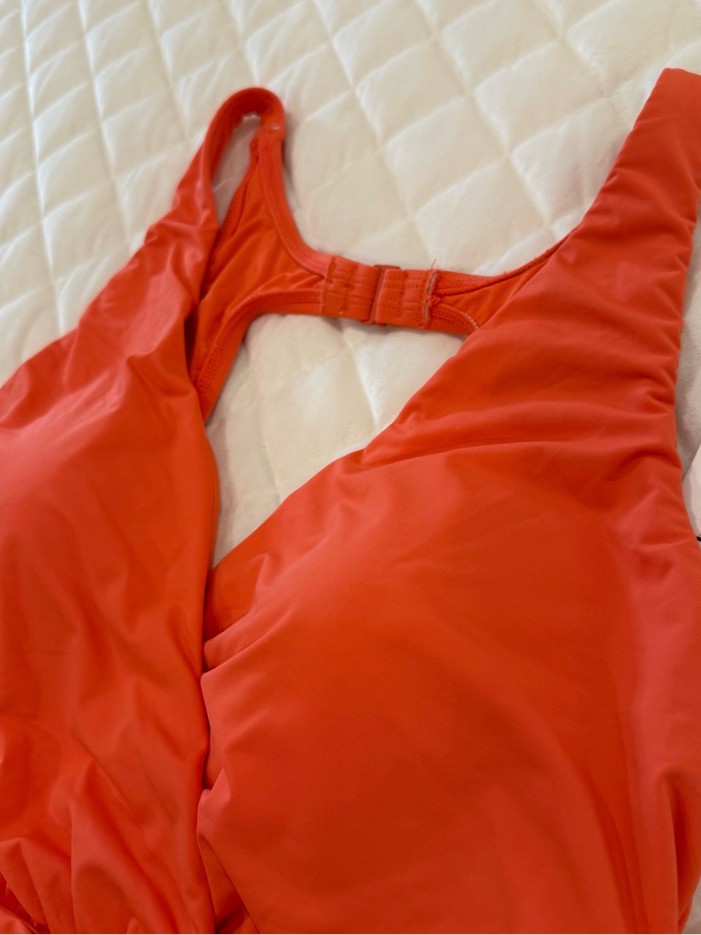 NWT Jantzen Louise Wrap Tankini Top Orange Coral Size 14